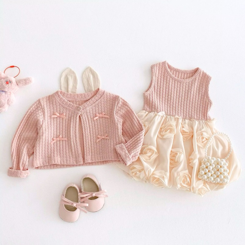 KAOLA - Rolea | Setelan Bayi | Setelan Anak Perempuan | Dress Cardigan Balita