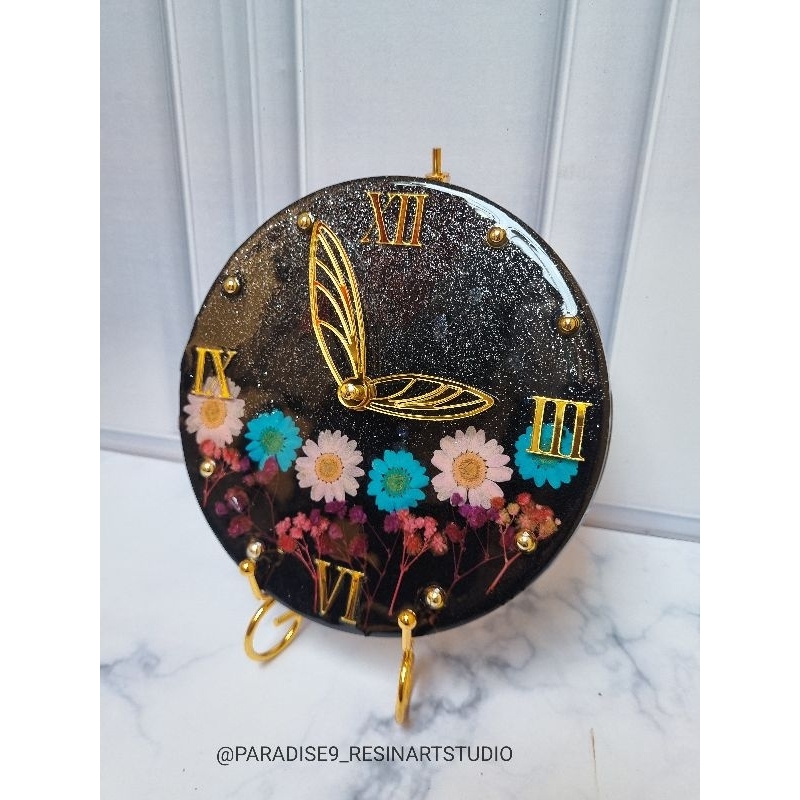 Jam Resin Custom Hujan Bintang | Jam Resin Kado Souvenir | Jam Resin Art Custom