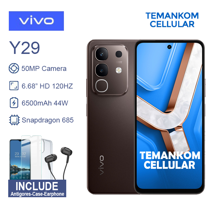 Vivo Y29 NFC Baru 16GB RAM 8+8 Extend RAM 8/128 8GB 128GB Baru Murah Garansi RESMI indonesia