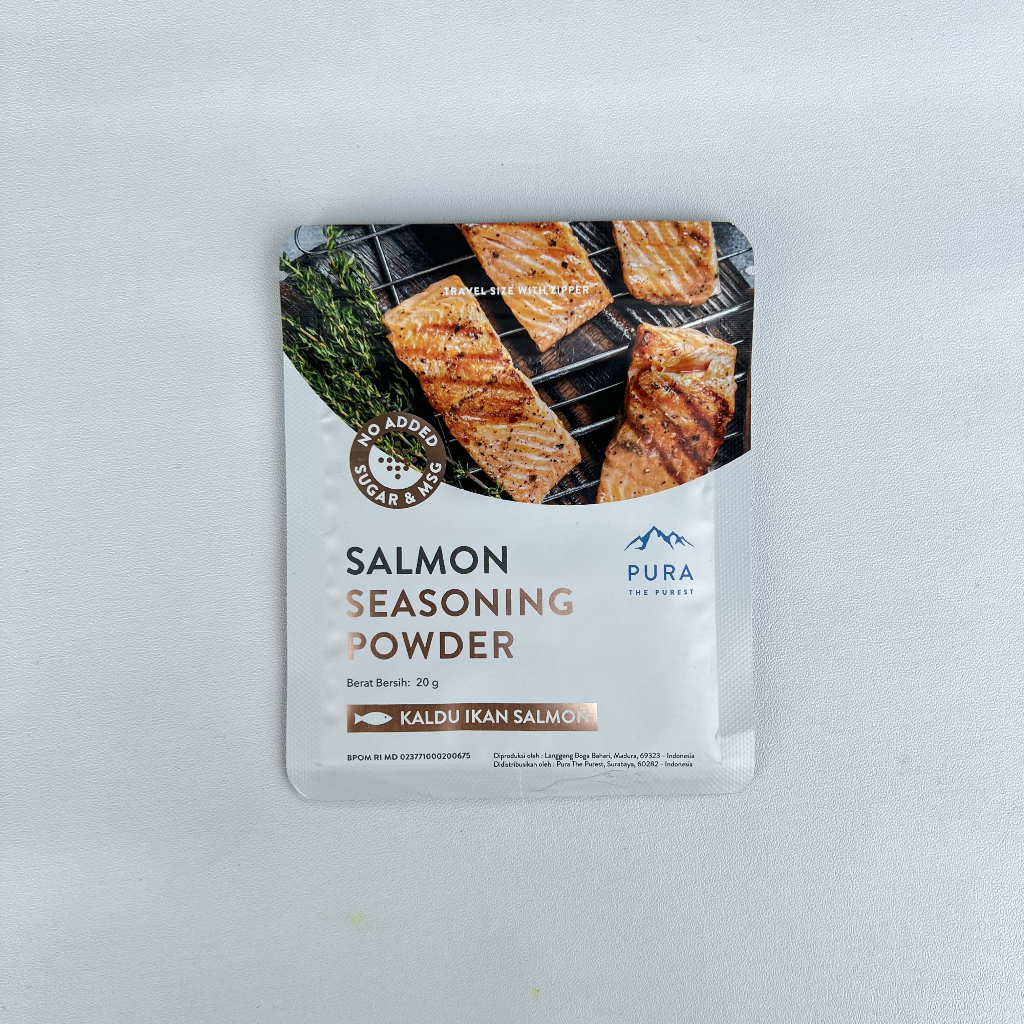 

PURA KALDU Salmon Seasoning Sachet 20gr - NO ADDED SUGAR & MSG