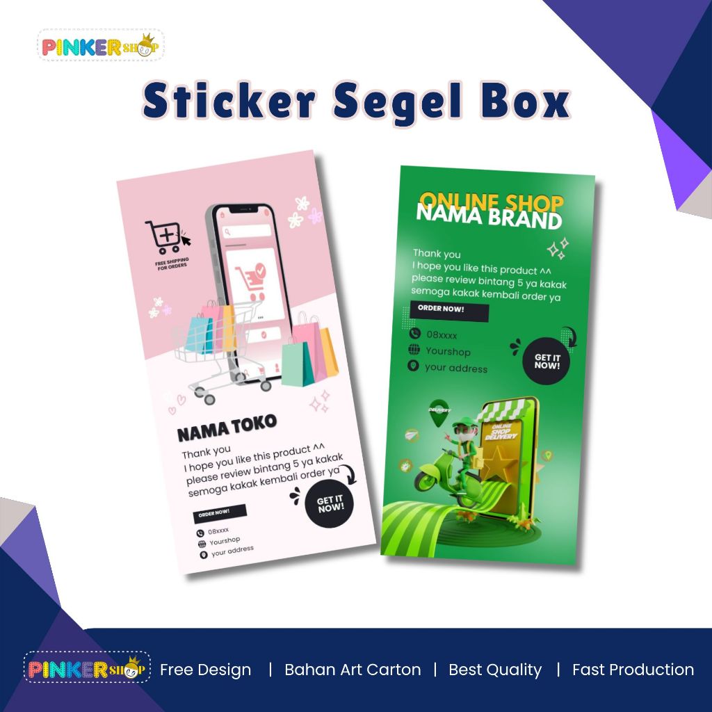 

STICKER SEGEL KOTAK SEAL BOX STIKER ONLINE SHOP MURAH CUSTOM OLSHOP KEMASAN KUE PRODUK