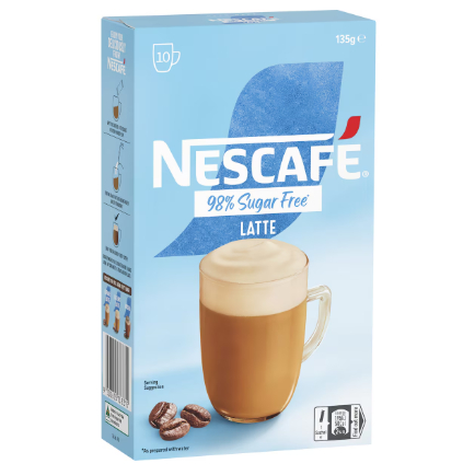 

Nescafe 98% SF Caramel Coffee Sachets | 10 pack
