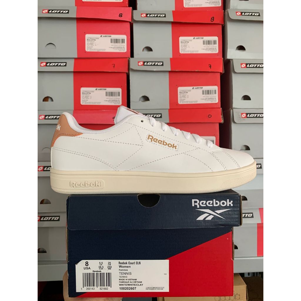 Reebok Court CLN Tennis White/Clay 100202607 Women Shoes Original