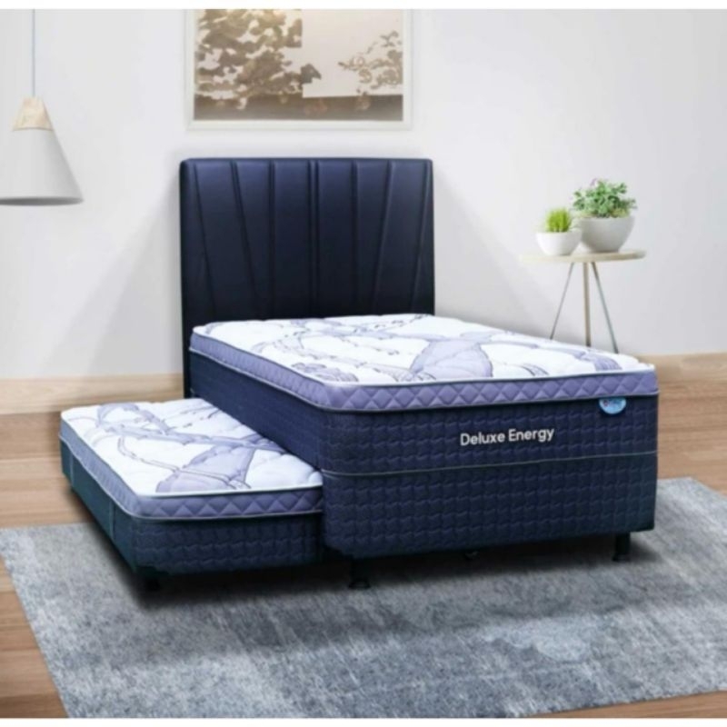 central deluxe energy 2in1 120 x 200 kasur spring bed full set