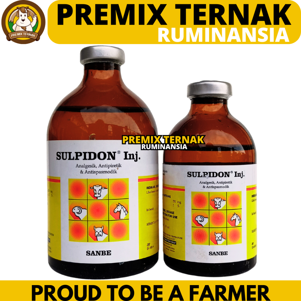 SULPIDON 50 ml SULPIDON 100 ml SANBE - Obat Pereda Sakit Hewan Analgesik Antipiretik SANBE