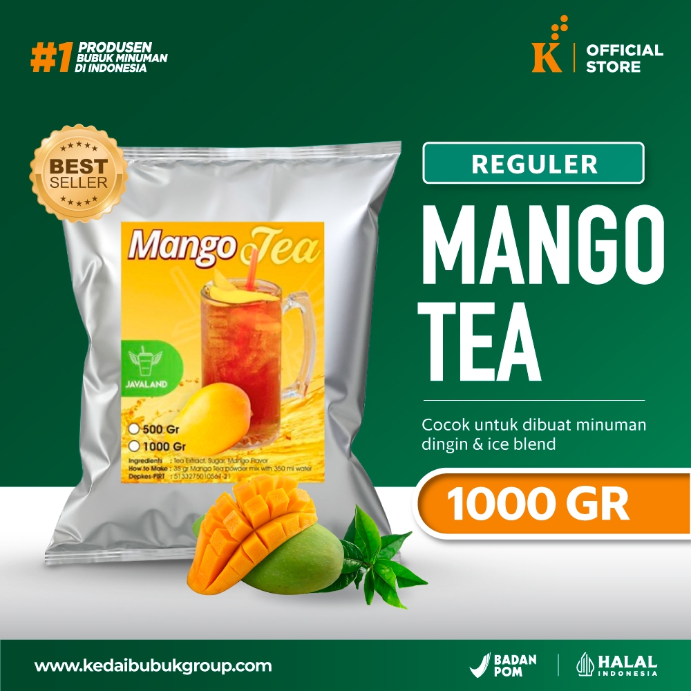 

Bubuk Minuman Bubble Powder Drink Mango Tea Javaland 1 kg