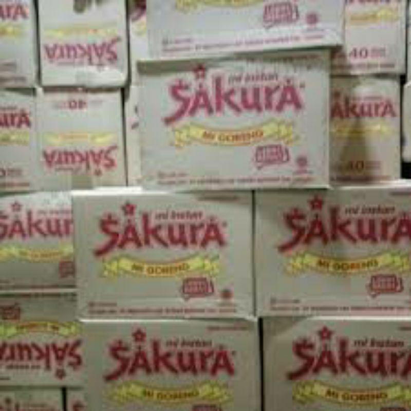 

mie sakura goreng per dus isi 40