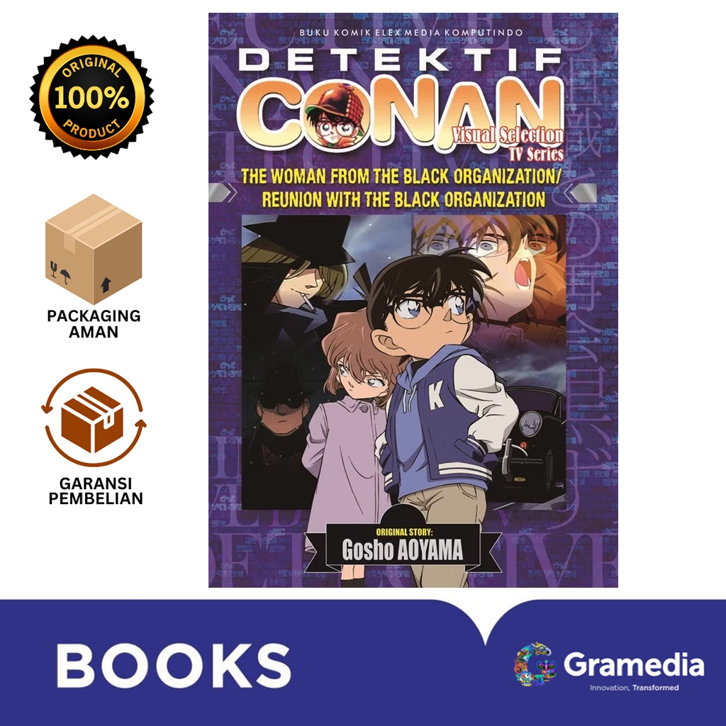 Gramedia Bali - Detective Conan: The Woman from the Black Organization