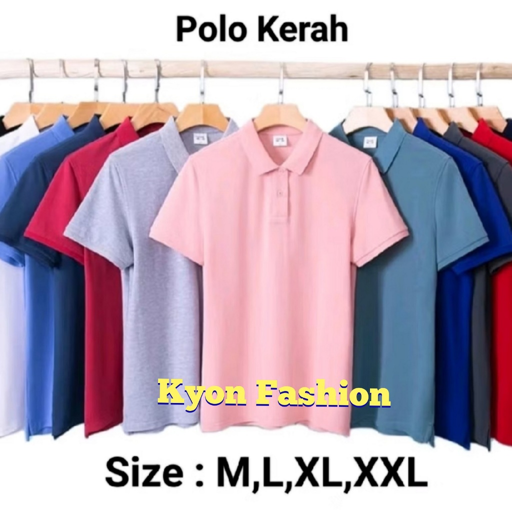 Baju Kaos Polo Kerah Motif Wanita Lengan Pendek/Kaos Wanita/Kaos Polos Wanita/Kaos Seragam/Kaos Polo