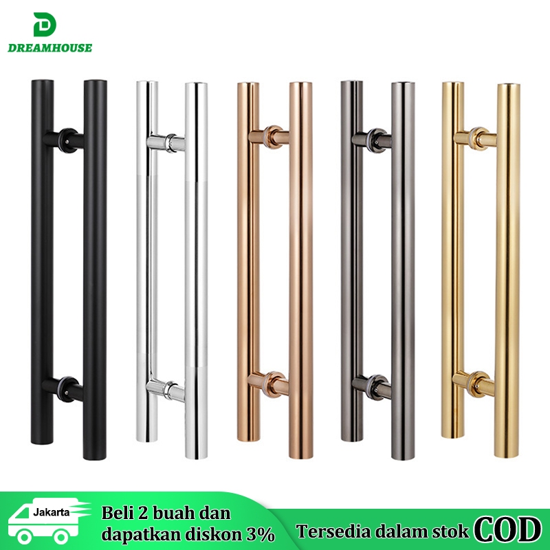 Handle Pintu Rumah Minimalis Baut Tembus Suling Panjang 60 cm