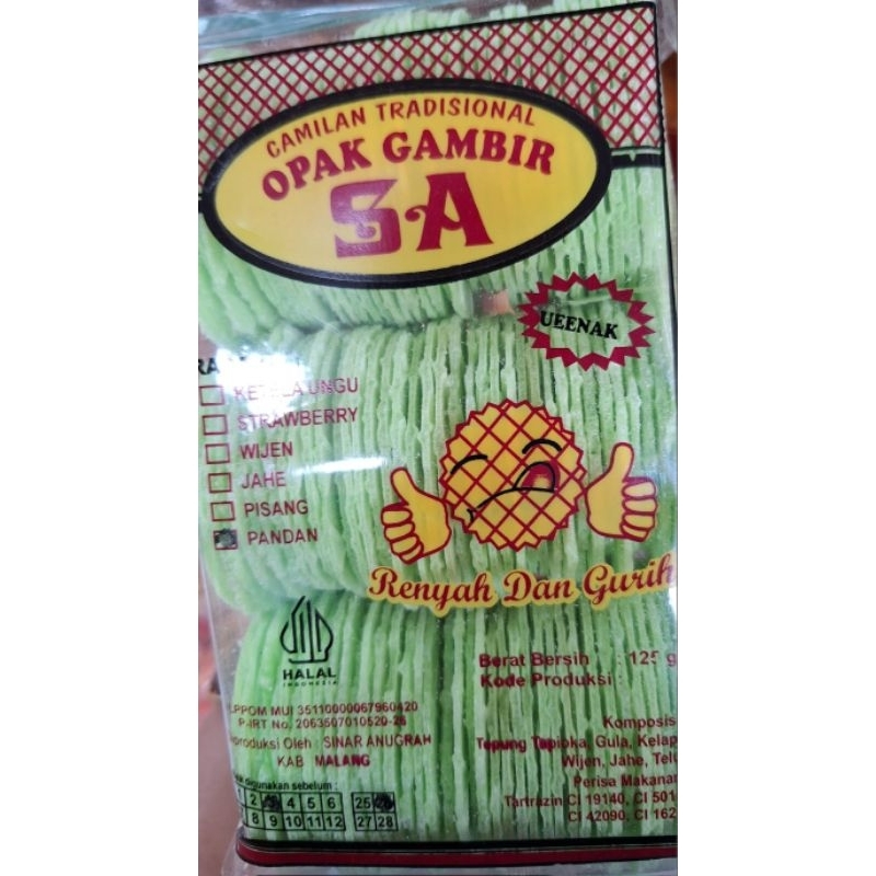 

Camilan Tipis Opak Gambir Kriuk2, Enak, Beragam rasa