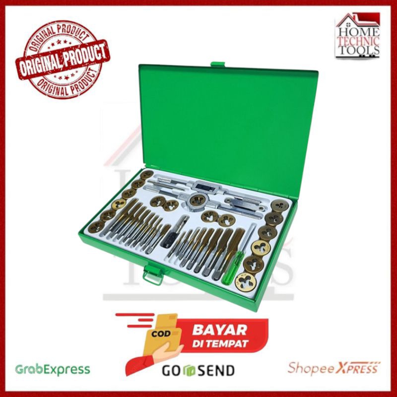 TEKIRO TAP AND DIES SET 40 PCS - ALAT SENAI DAN TAP BAUT TEKIRO 40 PCS