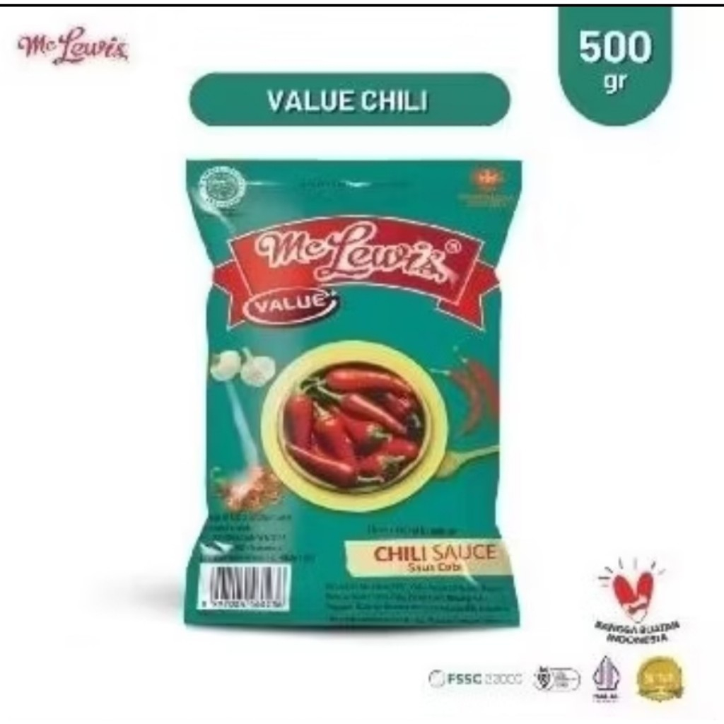 

MC LEWIS CHILI SAUCE 500 gram / Saus Cabai