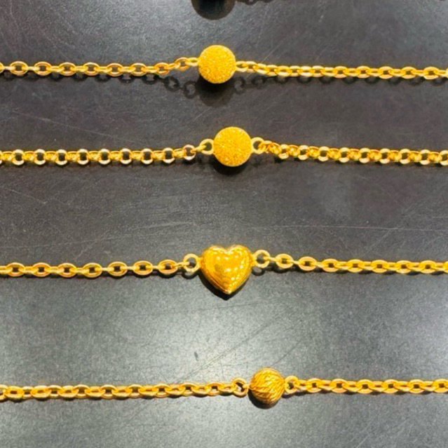 Gelang Bracelet Model Terbaru Boba Love Pasir Fancy link Emas asli Kadar 875 20k