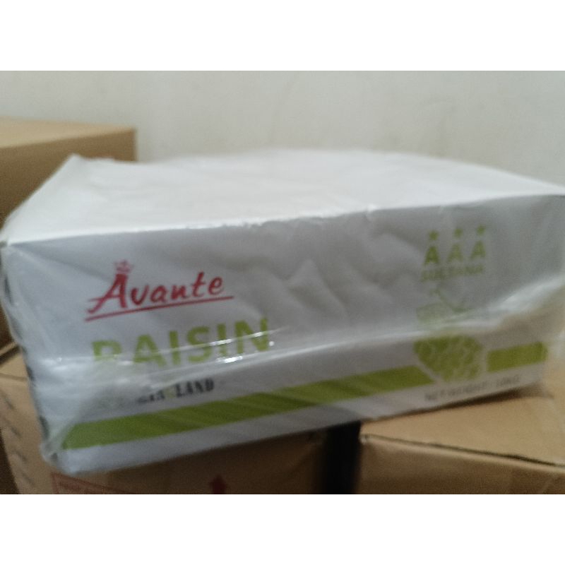 

10KG AVANTE SULTANA RAISIN PREMIUM GRADE TRIPLE A FULL BLACK