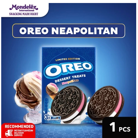 

Mondelez Limited Edition Oreo Neapolitan Dessert Treats Isi 3pcs