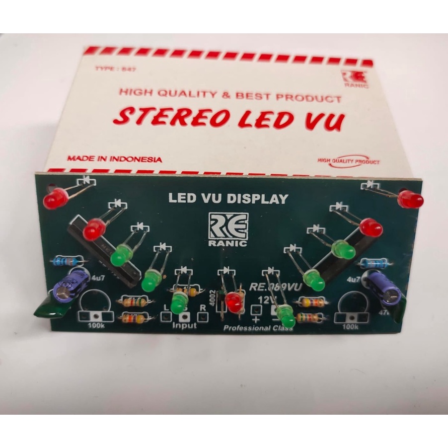 Spesial Kit LED VU Display Stereo