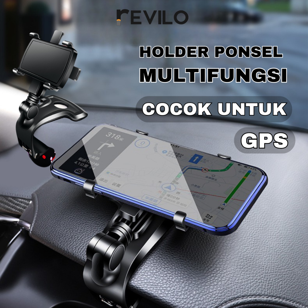 Holder HP Mobil Jepit Dashboard Untuk Semua Jenis Handphone