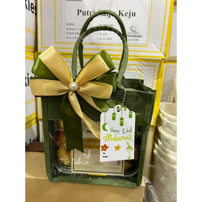 Hampers Ina Cookies 1 Kombinasi tas Kanvas