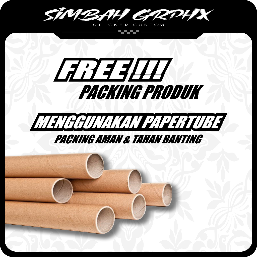 Flowbeeshop Simbah Grphx Sticker Decal Papan Nomer Start Dan Spakbor Depan Motor Bebek Trail