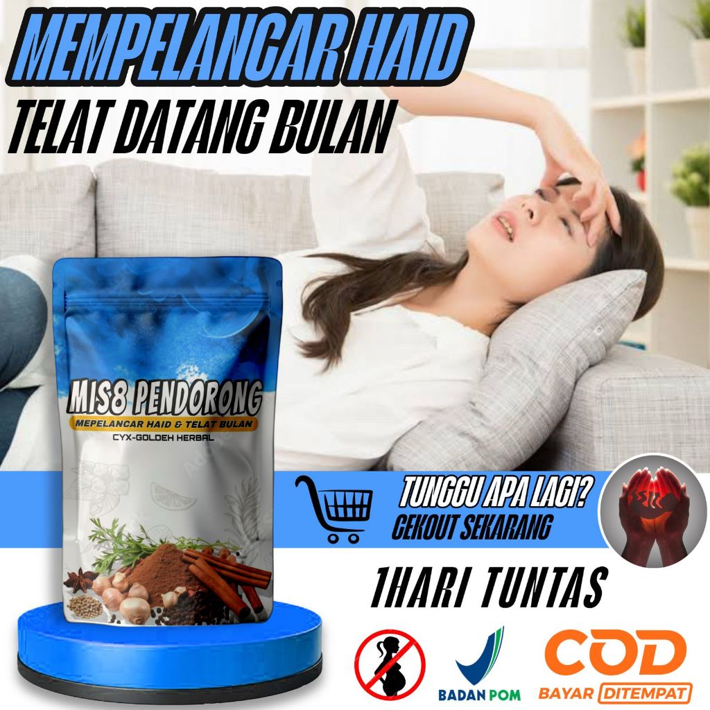 

TERLARIS PENDORONG MEMPELANCAR MENSTRUASI MASALAH KEWANITAAN TELAT BULAN