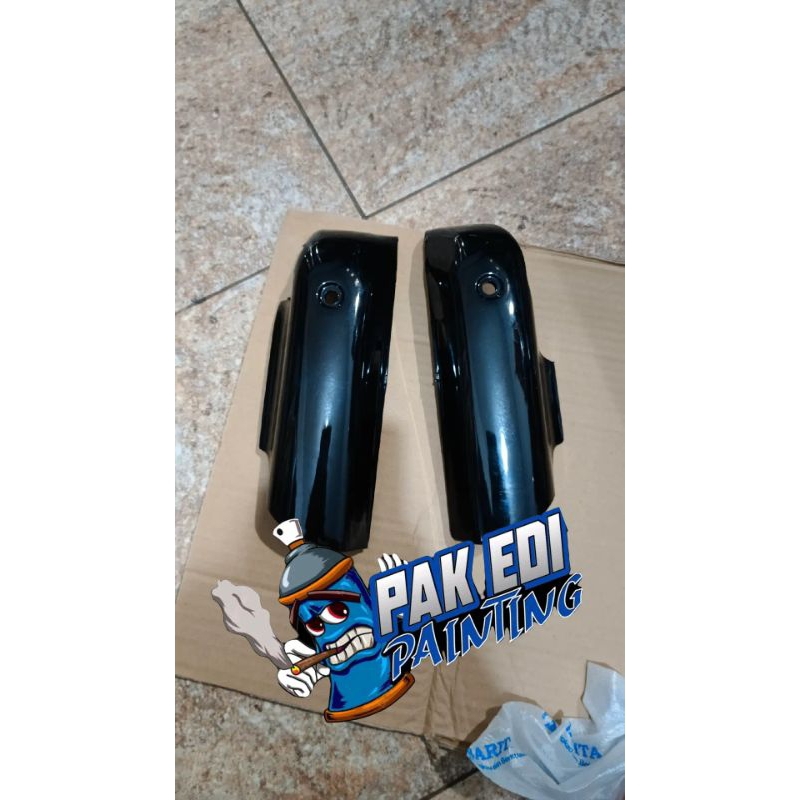 tutup skok depan tutup skok shogun 110 slebor depan suzuki shogun new shogun 110r warna hitam