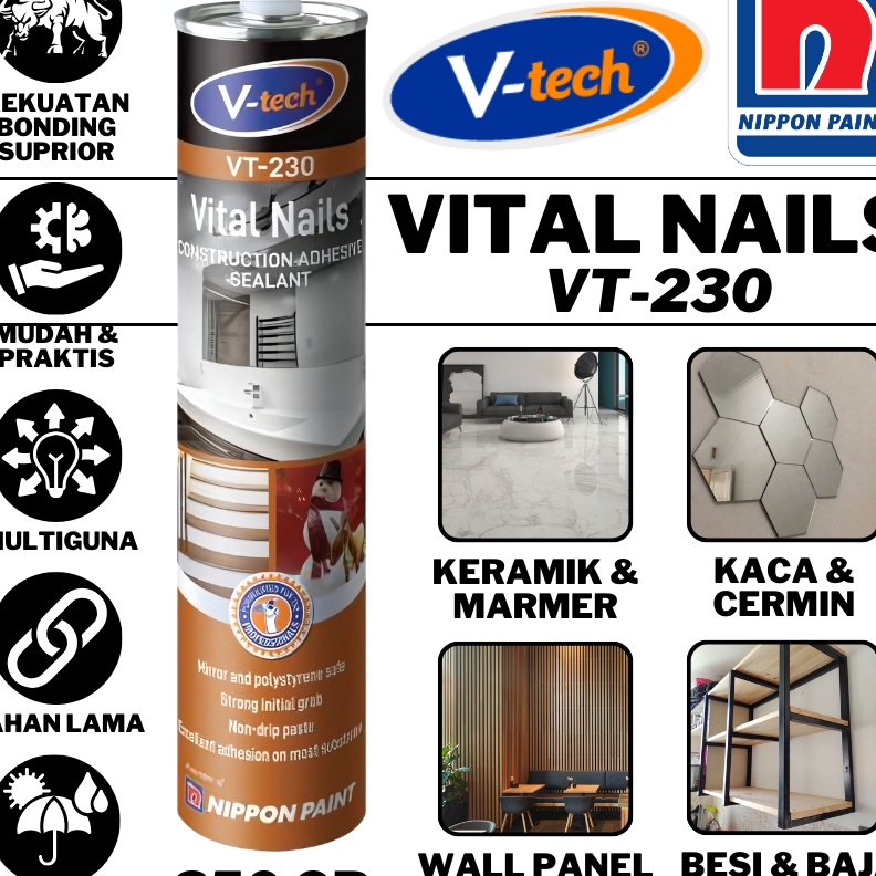 Diskon NO MORE NAILS VITAL LEM ANTI PAKU BUKAN NO MORE NAILS DEXTONELEMTANPAPAKU NO MORE NAILS NIPPO