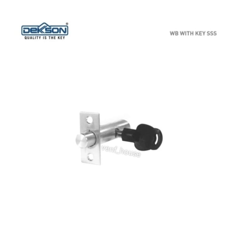 Window Bolt Dekkson WB With Key SSS *