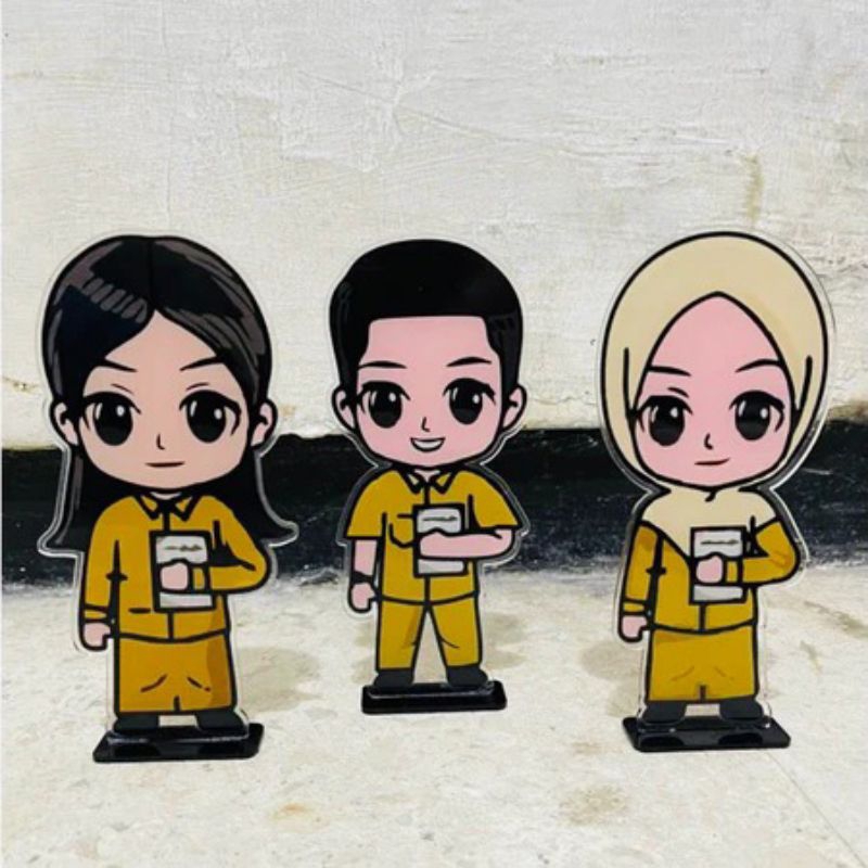 Piala Guru Karakter Guru Hadiah Guru Akrilik Piala Akrilik (Hari Guru PNS) Akrilik Saja - Piala Hari