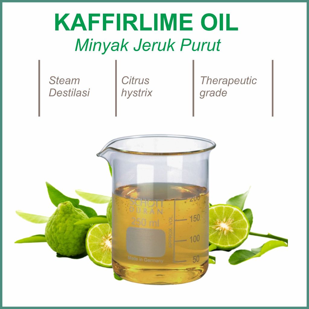 Minyak Atsiri Jeruk Purut / Kaffirlime Oil Essensial Aromatherapy 10-100ml