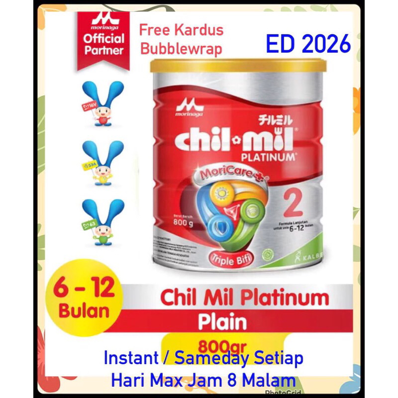 

Morinaga Platinum Chilmil Platinum Chil Mil Morinaga tahap 2 800gram 800gr 800 gram Prelove