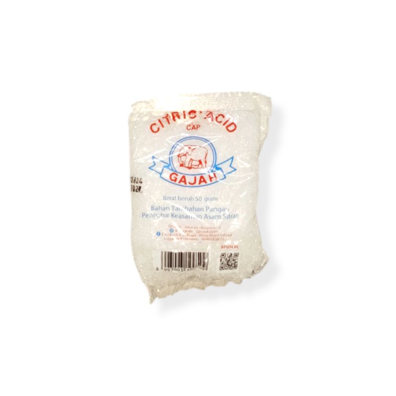 

Citric acid cap gajah 50gr