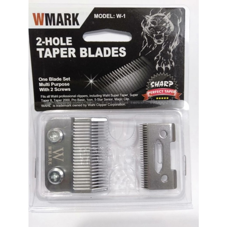 Mata Pisau cukur/Alat Cukur Rambut WMARK Sparepart Clipper wmark SILVER