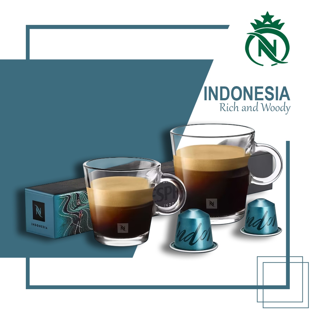 

Capsule Nespresso Indonesia Original Nestle - Kopi Kapsul Master Origin Woody dan Intense Roasted