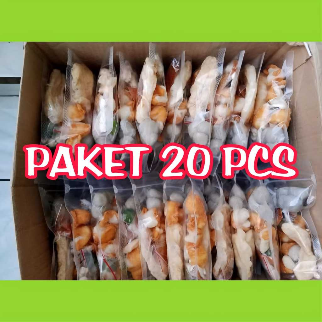 

PAKET HEMAT 20 PCS Baso aci instan Baci / boci / Baso aci Kemasan Instan