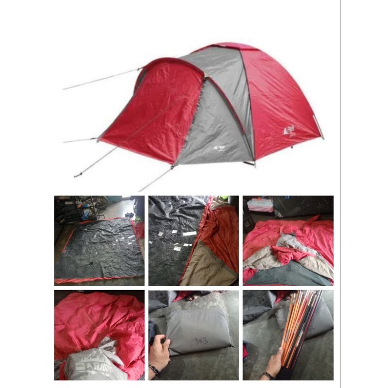 Tenda Camping Arei Arjuno 6p + Bonus Flysheet
