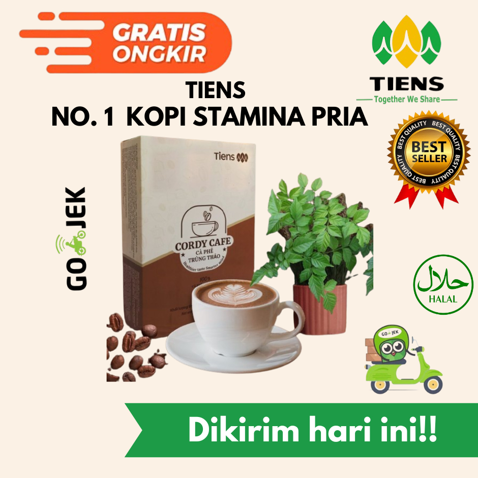 

TIENS - Cordy Cafee Coffe BPOM Original Kopi Herbal Kesehatan Tingkatkan Daya Tahan Tubuh