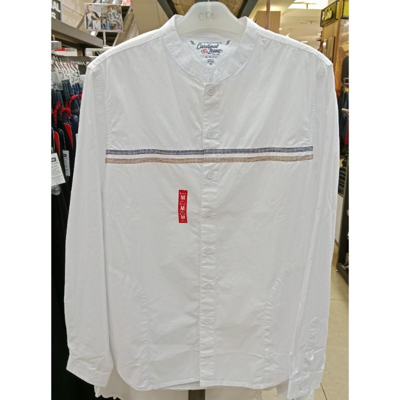 Kemeja koko panjang pria Cardinal jeans original mens CAHAI02871J 08A baju koko pria putih atasan mu