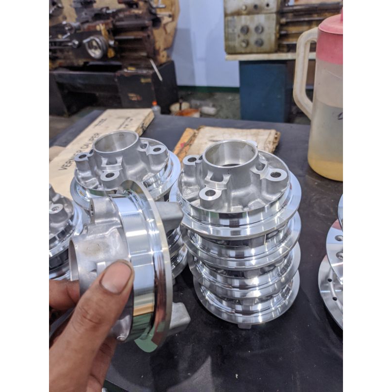 Nap gear Dudukan gear Rx king Vega Jupiter Fiz r ori baru bubut cnc Gilap (Nap gear saja)