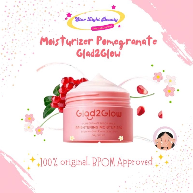 Moisturizer Pomegranate Glad2Glow Moisturizer pink glad 2 glow