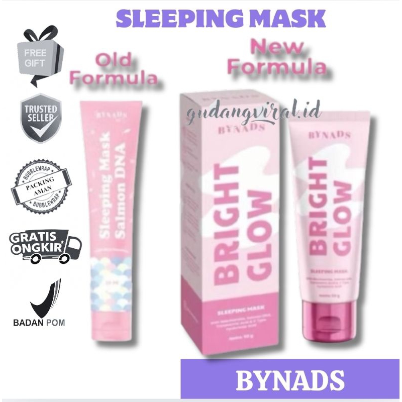 *GV* BYNADS SLEEPING MASK SALMON DNA MOISTURIZER MASKER WAJAH SLEEPING MASK BYNADS 50ML