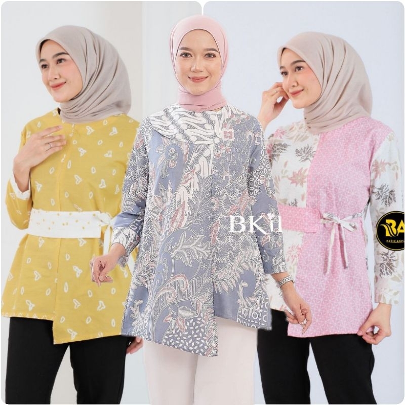 Batik wanita | Baju batik wanita | Batik wanita modern | Batik kantor | Blouse batik wanita modern |