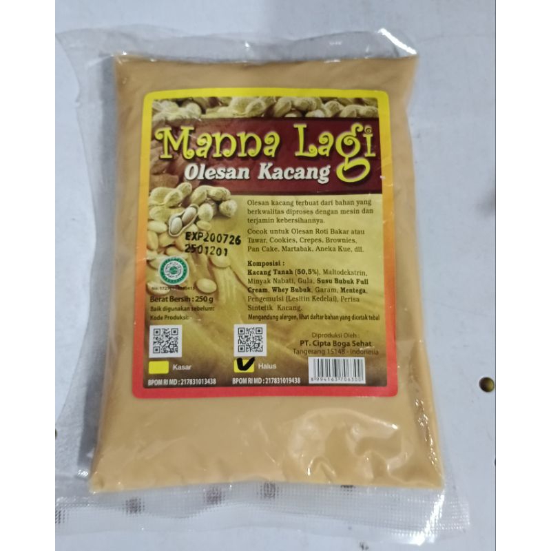 

250gr Mannalagi selai kacang manna lagi