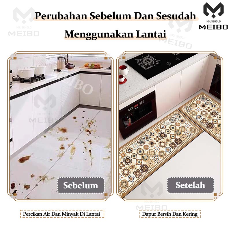 HARGA MURAH Keset Dapur 2in1 Keset Dapur Panjang Anti Slip Keset Dapur Polos / Keset Dapur Tanpa