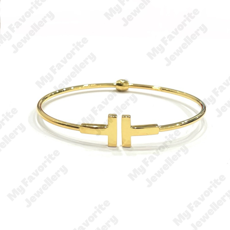 Gelang Bangle Branded Simple Emas Asli Kadar 700