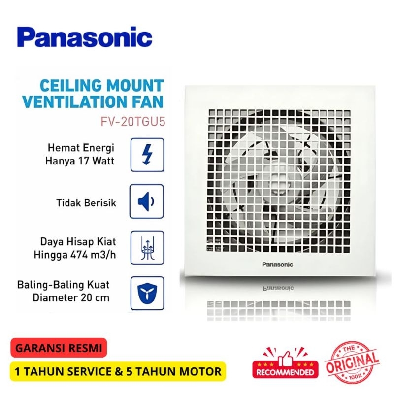 EXHAUST FAN PLAFON PANASONIC 20TGU5 ( 8 INCH )