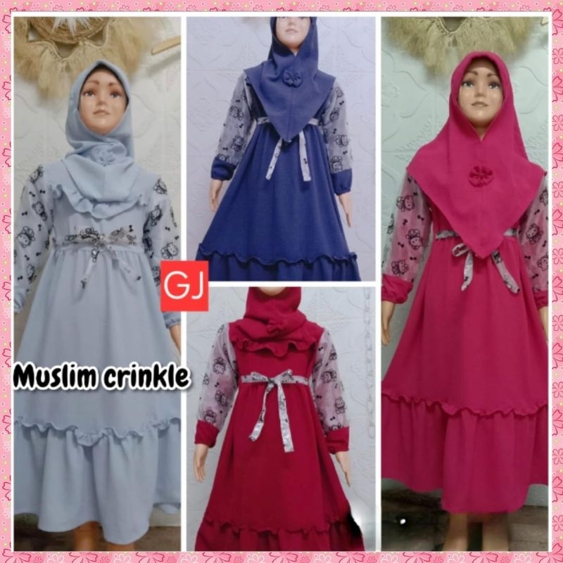 GAMIS CRINKLE ANAK PEREMPUAN
