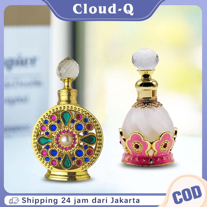 Botol Parfume Kosong Gaya Arab 15ml Botol Parfum Refillable Botol Essential Oil Botol Parfum Mewah