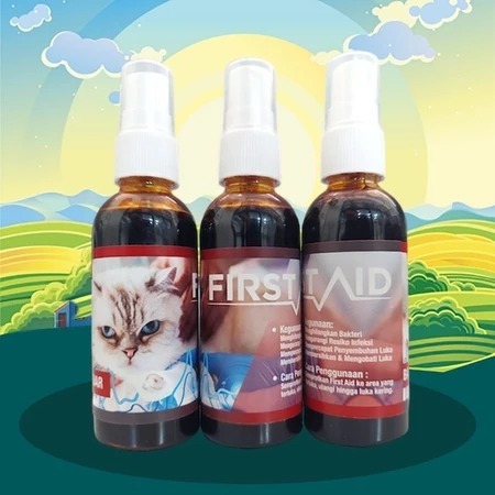 FIRST AID - Obat Luka Kucing Obat Luka Terbuka Bernanah Luka Bakar Borok Iritasi Kulit Kucing Luka S