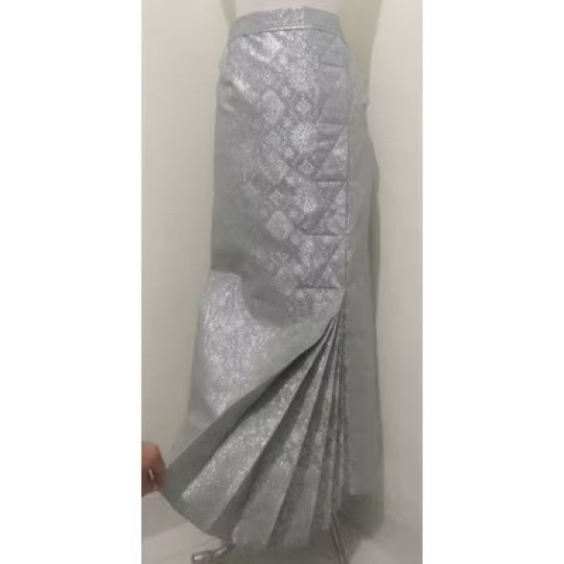 Rok Songket Wiron warna Silver